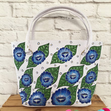 Load image into Gallery viewer, Hand Painted Mexican Purse Handbag Tote Bag - Faux Leather Bag - Bolsa Artesanal
