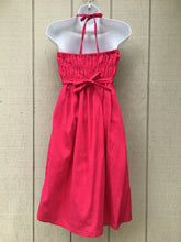 Load image into Gallery viewer, Handmade Women&#39;s Floral Embroidered Mexican Halter Dress - Size Medium
