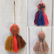 Load image into Gallery viewer, Handmade Hand Embroidered Mexican Felt Pom Pom Tassel
