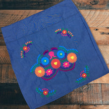 Load image into Gallery viewer, Handmade Mexican Embroidered Skirt - Short Floral Mexican Pencil Skirt
