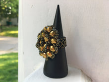 Load image into Gallery viewer, Handmade Mexican Huichol Bead Flower Ring - Anillo Mexicano - Artesanias
