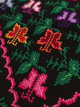 Load image into Gallery viewer, Hand Embroidered Mexican Poncho - Mañanita - Punto de Cruz - Poncho Mexicano

