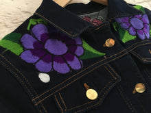 Load image into Gallery viewer, Handmade Embroidered Mexican Denim Jean Jacket - Size Small - Chamarra Bordada
