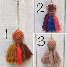 Load image into Gallery viewer, Handmade Hand Embroidered Mexican Felt Pom Pom Tassel
