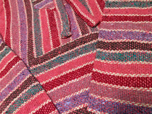 Load image into Gallery viewer, Handmade Mexican Baja Hoodie Poncho Sweatshirt- Size XL - Hippie &amp; Bohemian
