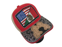 Load image into Gallery viewer, Embroidered Mexican Charro Trucker Hat - Baseball Cap - Gorra Vaquera
