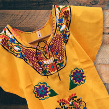 Load image into Gallery viewer, Handmade Girls Embroidered Mexican Dress - Size 6
